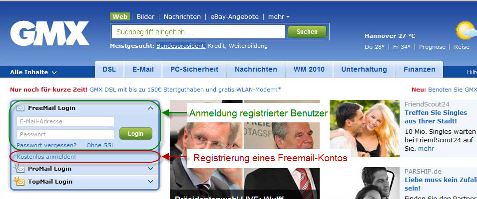 GMX Mail - Kostenlose Webmail & E Gleich Anmelden.