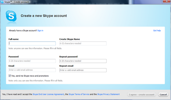 Skype Konto